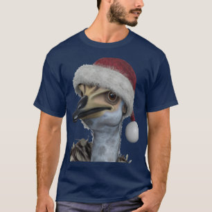 Camiseta Gira Emu Australiana Vestindo Um Chapéu Festivo De
