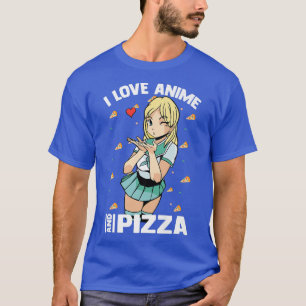 Camiseta Gira Kawaii - Adoro Anime Pizza - Otaku Girl 