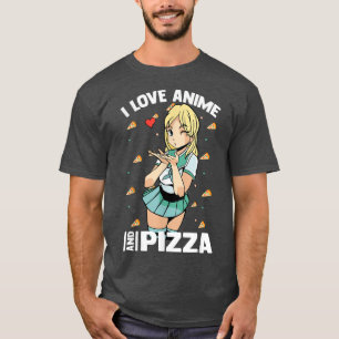 Camiseta Gira Kawaii - Adoro Anime Pizza - Otaku Girl