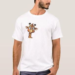 Camiseta "Girafa Adorável em Ação!"