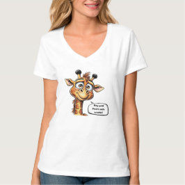 Camiseta "Girafa Adorável em Ação!"