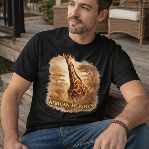 Camiseta Girafa African Heights   Orgulho da Vida Selvagem 