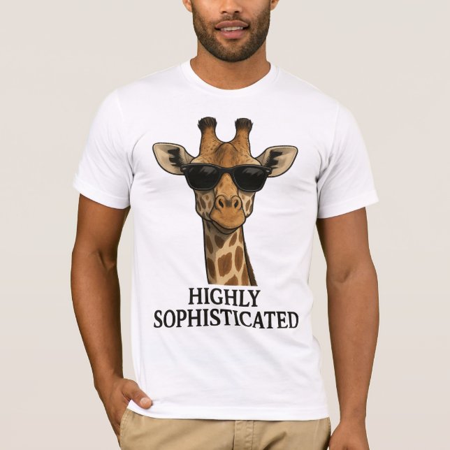 Camiseta Girafa Altamente Sofisticada (Frente)