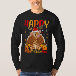 Camiseta Girafa Animal Girafa Feliz OláobrigadoNatal