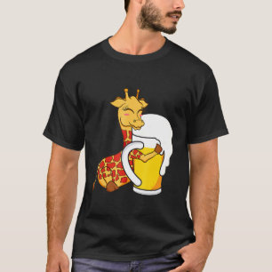 Camiseta Girafa Animal Giraffe Abraçando Desenho Gráfico De