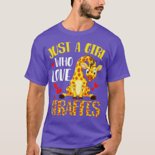 Camiseta Girafa Apenas Uma Menina Que Ama Girafas Dons - 1