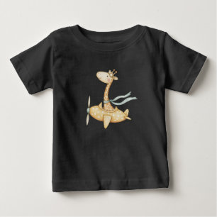 Camiseta Girafa Aquarela Piloto