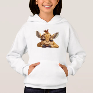 Camiseta Girafa Bebê de Desenho Animado Fofo com Olhos Sonh