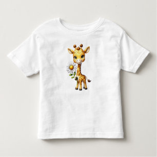 Camiseta Girafa Bestiça com Daisy Flower-88681