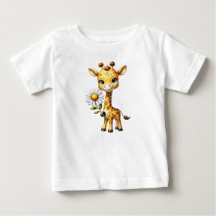 Camiseta Girafa Bestiça com Daisy Flower-88681