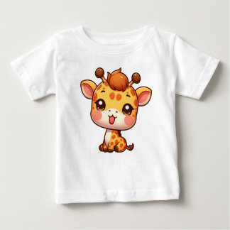 Camiseta Girafa Bonita Enfiando a língua