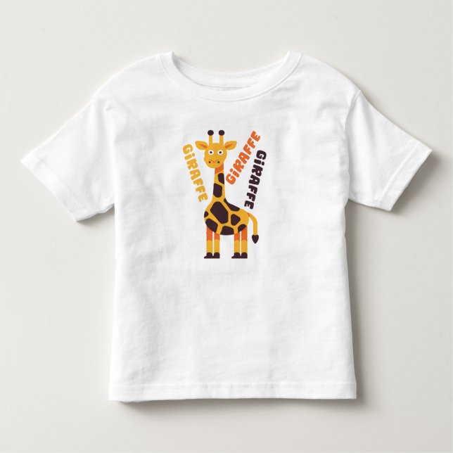 Camiseta Girafa Bonita, presente de aniversário (Frente)