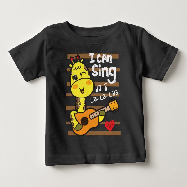 Camiseta Girafa brincando  (Frente)