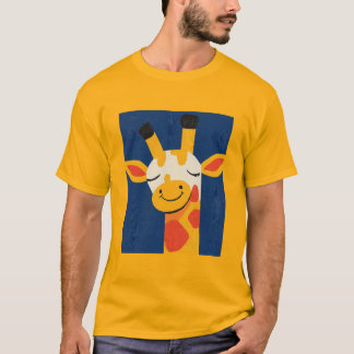 Camiseta Girafa Charmante Sorridente - Retrato alegre