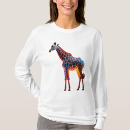 Camiseta Girafa Colorida