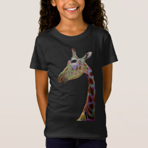 Camiseta Girafa colorida divertida