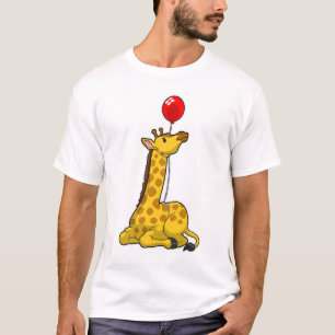 Camiseta Girafa com Balão