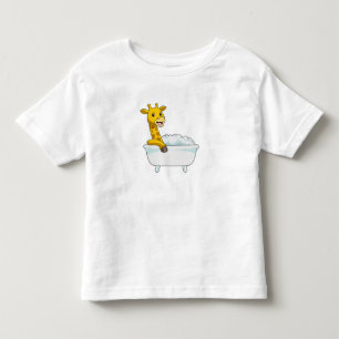 Camiseta Girafa com Banheira com Espuma