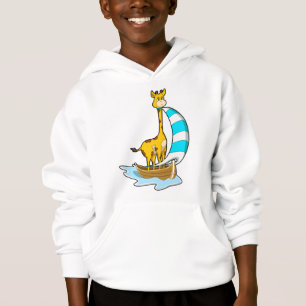 Camiseta Girafa com barco à vela