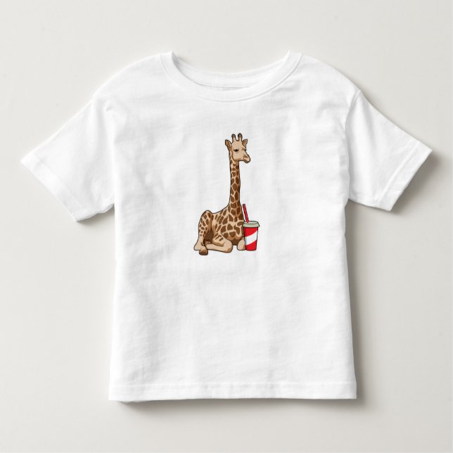 Camiseta Girafa com bebida (Frente)