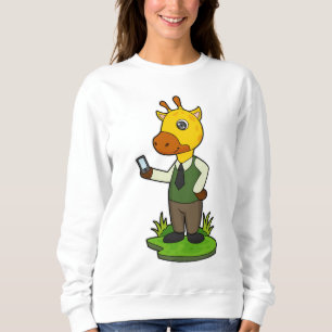 Camiseta Girafa com celular