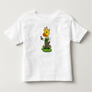 Camiseta Girafa com celular