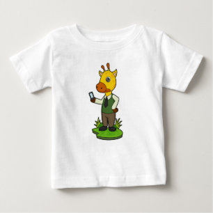 Camiseta Girafa com celular