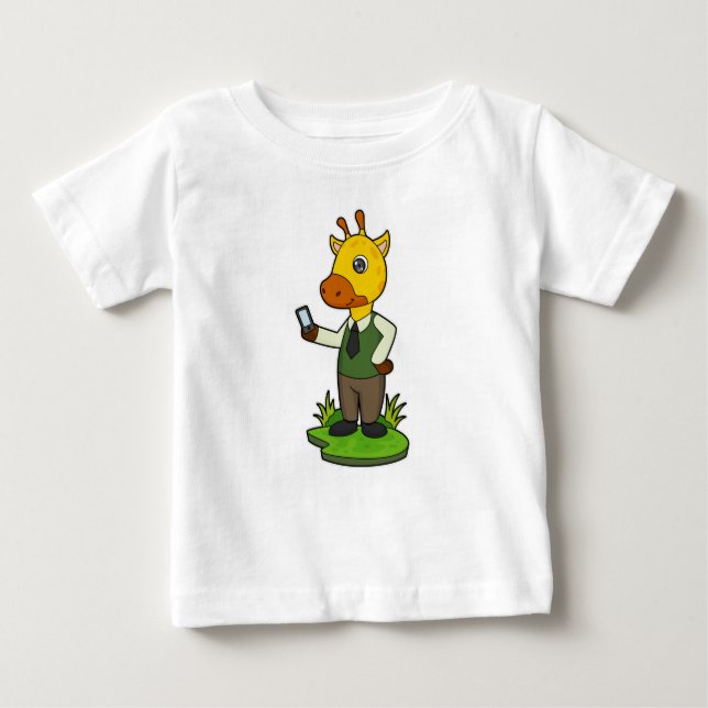 Camiseta Girafa com celular (Frente)