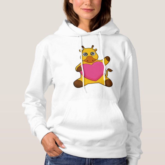 Camiseta Girafa com coração (Frente)