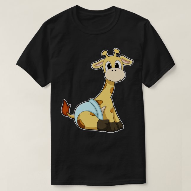 Camiseta Girafa com cuecas (Frente do Design)