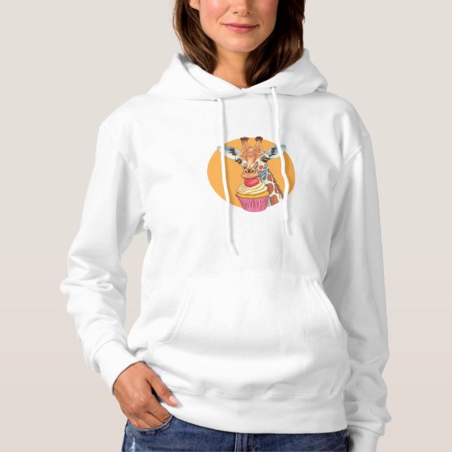Camiseta Girafa com Cupcake (Frente)