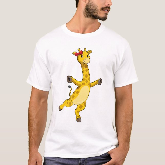 Camiseta Girafa com Faixa de Opções (Frente)