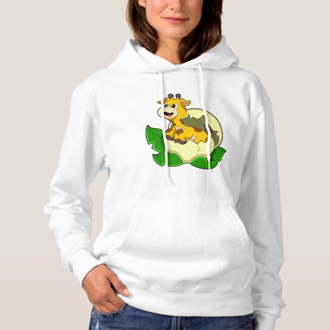 Camiseta Girafa com Folha e Ovo (Frente)