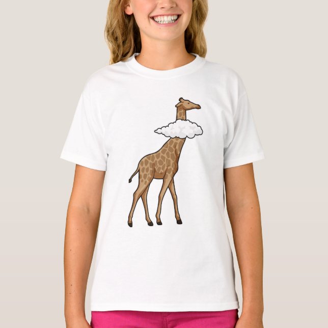 Camiseta Girafa com Nuvem (Frente)
