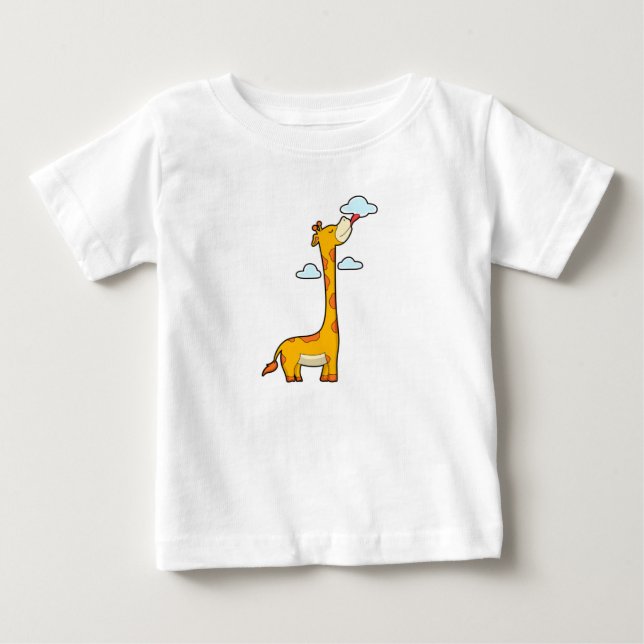 Camiseta Girafa com Nuvens (Frente)