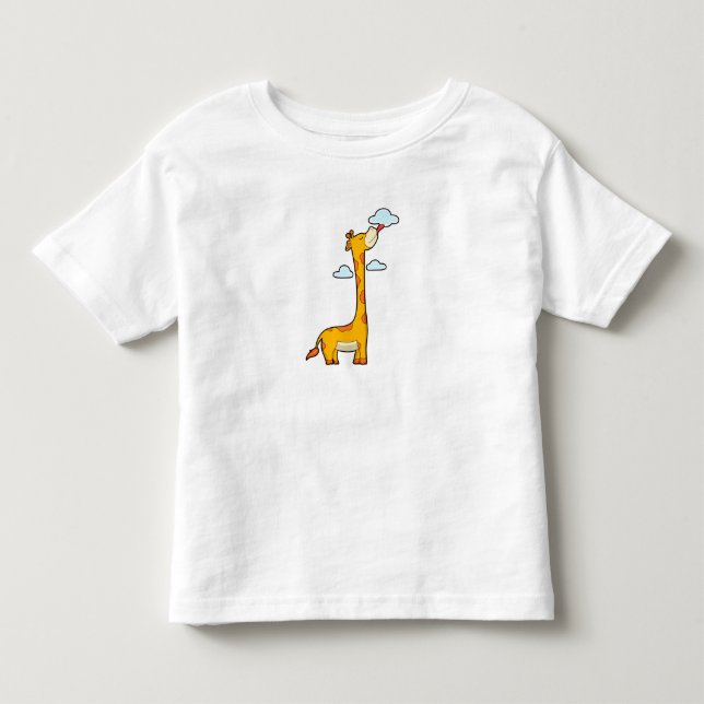 Camiseta Girafa com Nuvens (Frente)