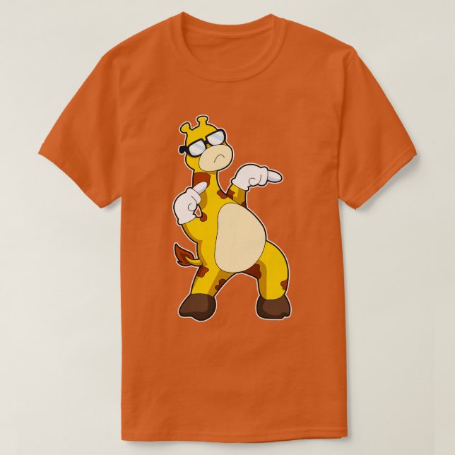 Camiseta Girafa com óculos de sol 2 (Frente do Design)