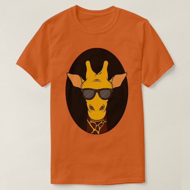 Camiseta Girafa com óculos escuros (Frente do Design)