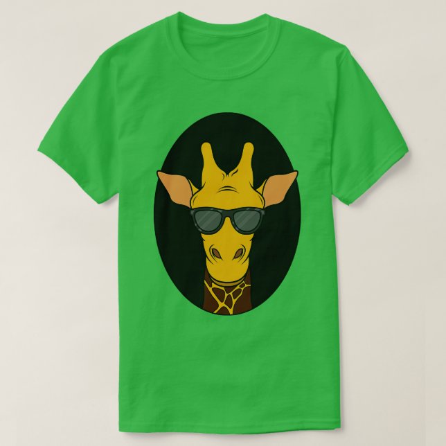 Camiseta Girafa com óculos escuros (Frente do Design)