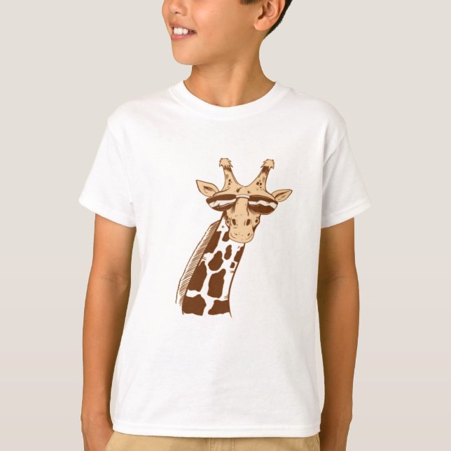 Camiseta Girafa com óculos escuros (Frente)