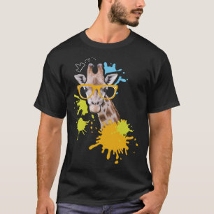 Camiseta Girafa com óculos I Animal I Girafas