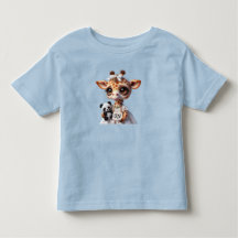 Girafa com Panda