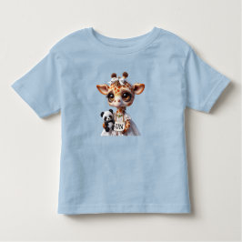 Camiseta Girafa com Panda