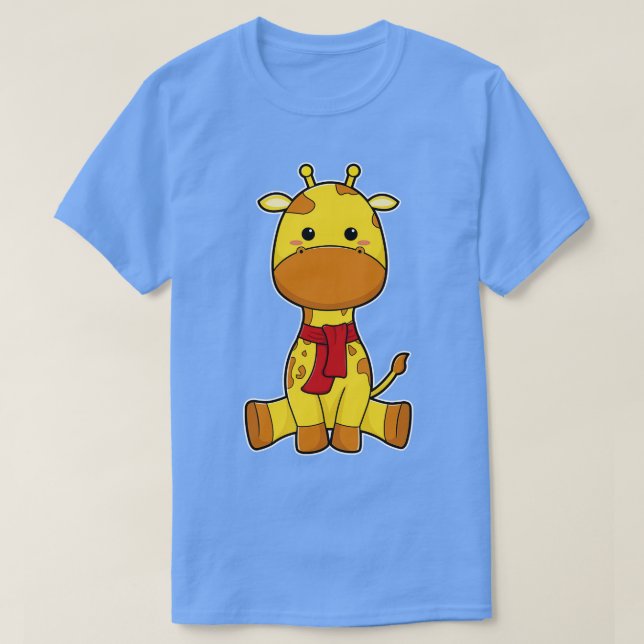 Camiseta Girafa com Scarf 1 (Frente do Design)