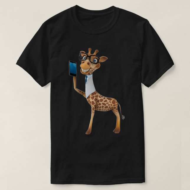 Camiseta Girafa com telefone (Frente do Design)