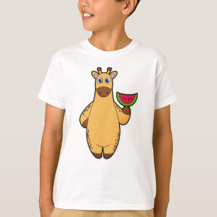 Camiseta Girafa comendo melancia