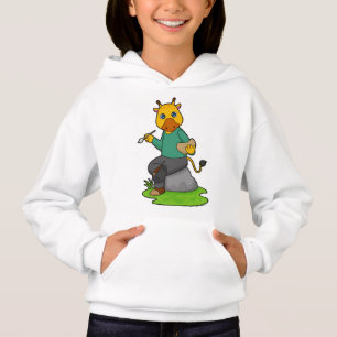 Camiseta Girafa como Pintor com Pintor