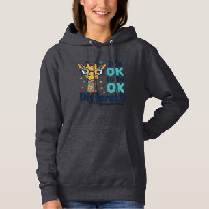 Camiseta Girafa Conscientização do Autismo É OK Ser Diferen