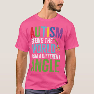 Camiseta Girafa Conscientização do Autismo Neurodiversidade