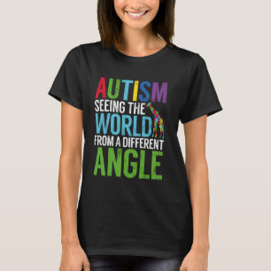 Camiseta Girafa Conscientização do Autismo Neurodiversidade